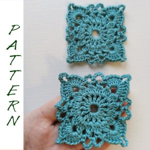 Granny square pattern, Easy crochet openwork square, tutorial, step by step crochet tutorial, granny square pattern crochet motif, afghan