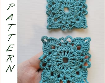 Granny square pattern, Easy crochet openwork square, tutorial, step by step crochet tutorial, granny square pattern crochet motif, afghan