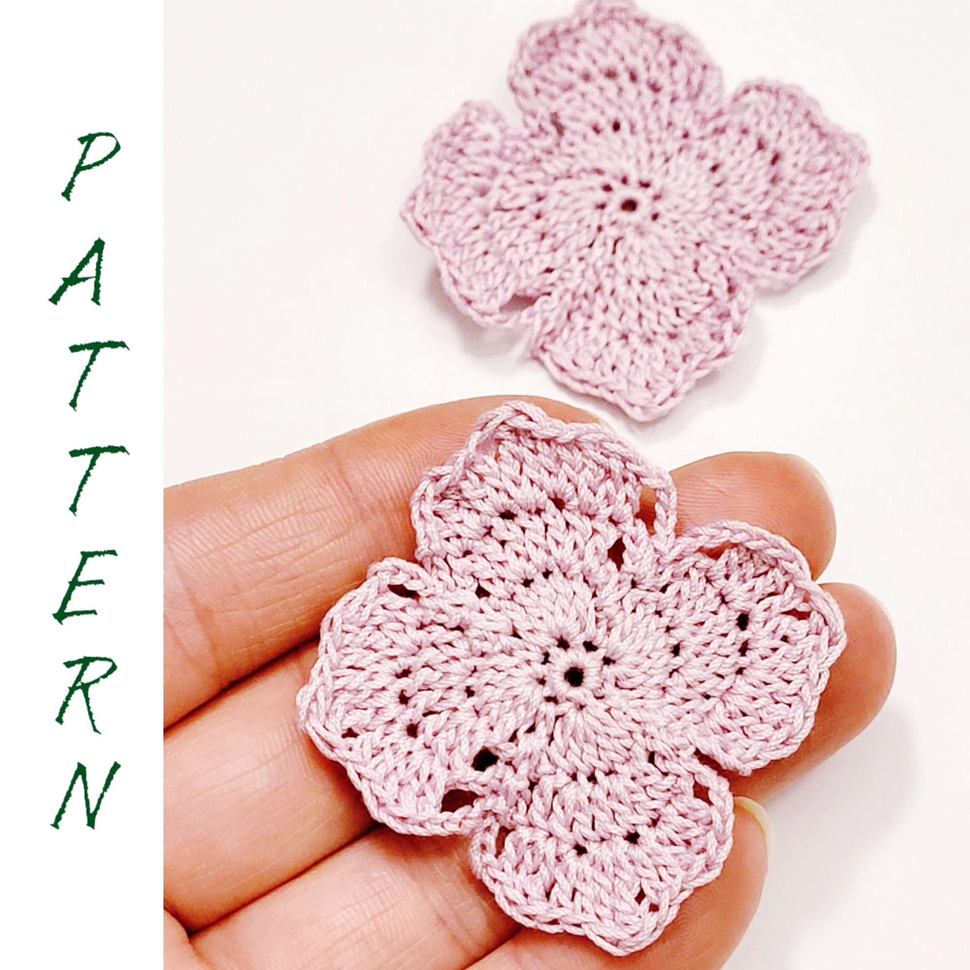 Crochet Flower Tutorial atelieryuwa.ciao.jp