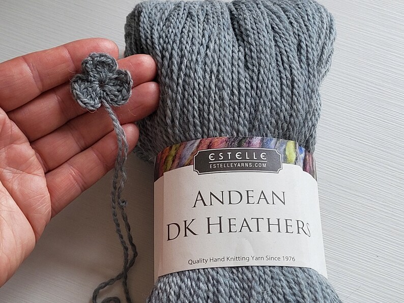 Estelle Andean KD grey yarn for crocheting knitting and hairpin natural color thin yarn for hat and sweaters light shawl and scarfs image 8