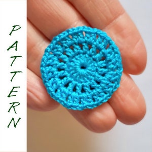 Patron rond au crochet, tutoriel motif rond facile, rond au crochet pdf, rond facile crochet pour pendentif DIY, tutoriel comment apprendre le crochet