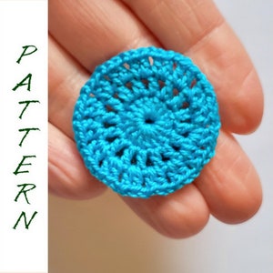 Crochet round pattern, easy round  motif tutorial, Crochet round pdf, crochet easy round for pendant DIY, how to learn crocheting tutorial