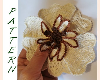 Crochet Flower Pattern: Irish Lace Applique DIY (PDF Pattern)