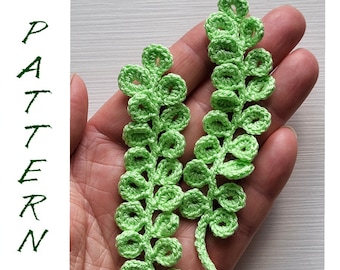Crochet Flower Branch Pattern: Irish Lace Motif (PDF Pattern)