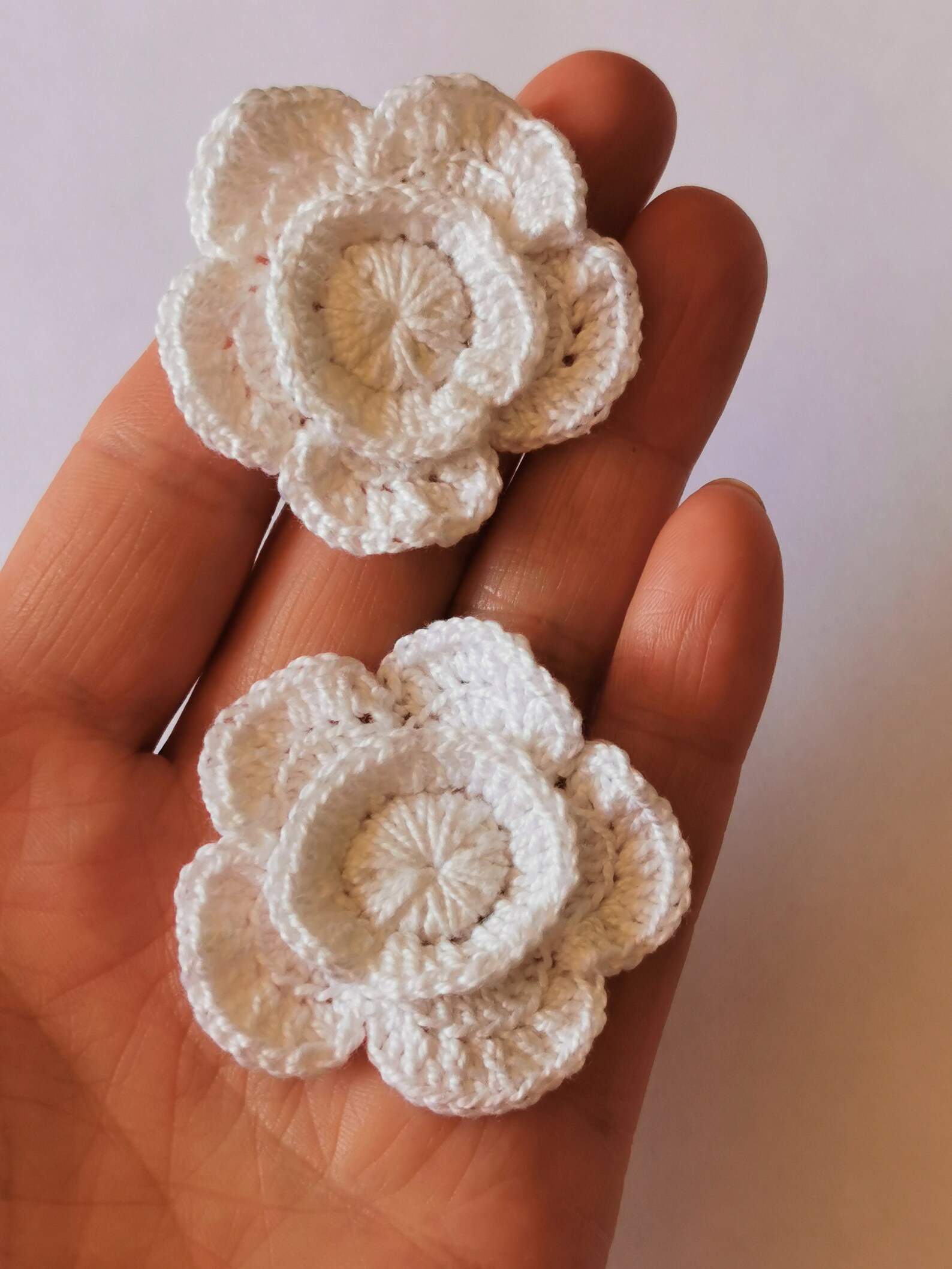 Easy Crochet Pattern 3D Flower Tutorial Crochet Flower Etsy