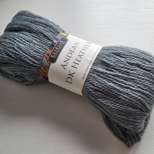 Estelle Andean KD grey yarn for crocheting knitting and hairpin natural color thin yarn for hat and sweaters light shawl and scarfs image 3