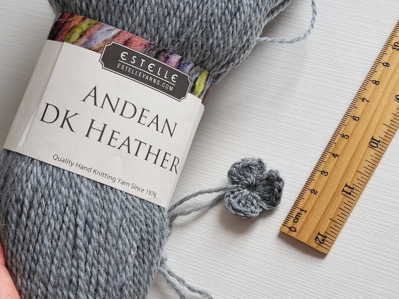 Estelle Andean KD grey yarn for crocheting knitting and hairpin natural color thin yarn for hat and sweaters light shawl and scarfs image 1