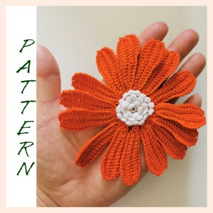 Crochet Flower Motif Pattern: DIY Applique (PDF)