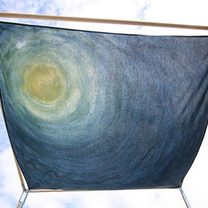 Chuppah Cover Wedding Canopy, To the Moon and Back hand PAINTED CHUPPAH and photo backdrop