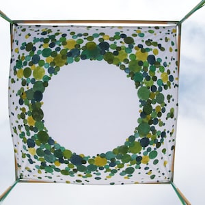 Chuppah Canopy, Wedding Canopy, Bubbly design PAINTED CHUPPAH and Photo Backdrop for a joyous. wedding ceremony.