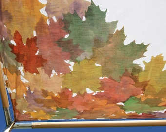 Autumn Leaves Chuppah Wedding Canopy, hand-made PAINTED CHUPPAH and Photo Backdrop