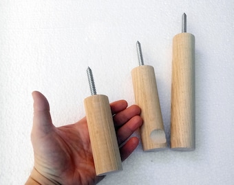 Large Wooden Wall Hook: Plant Hanger, Coat Rack Clothes, Boho Room Decor & Wall Storage