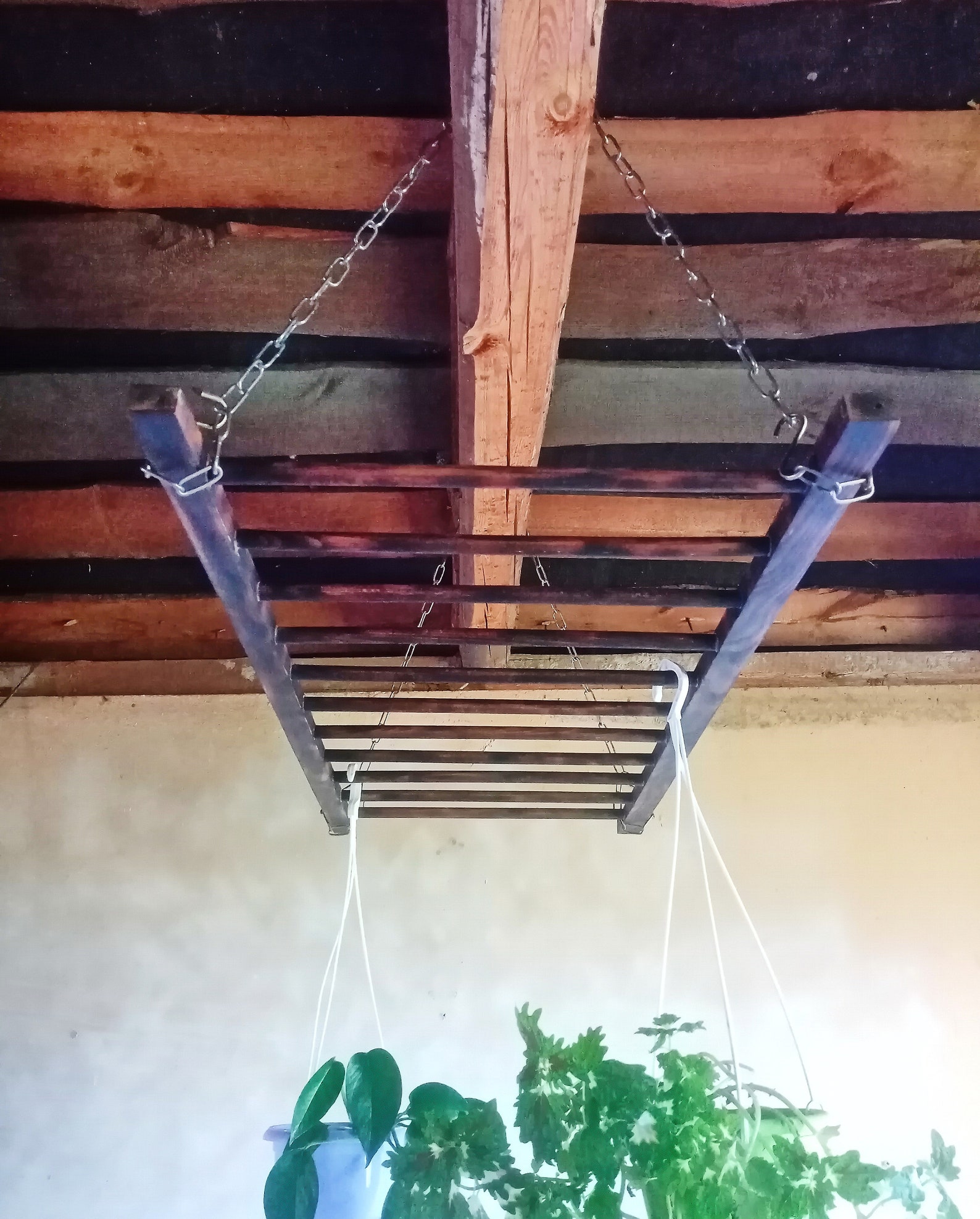 Ladder Pot Rack Pot Rack Ceiling Hanging Pot Rack Ceiling Etsy