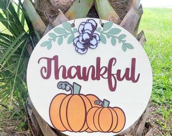 Fall door hanger, Thanksgiving, pumpkin door hanger, fall decor
