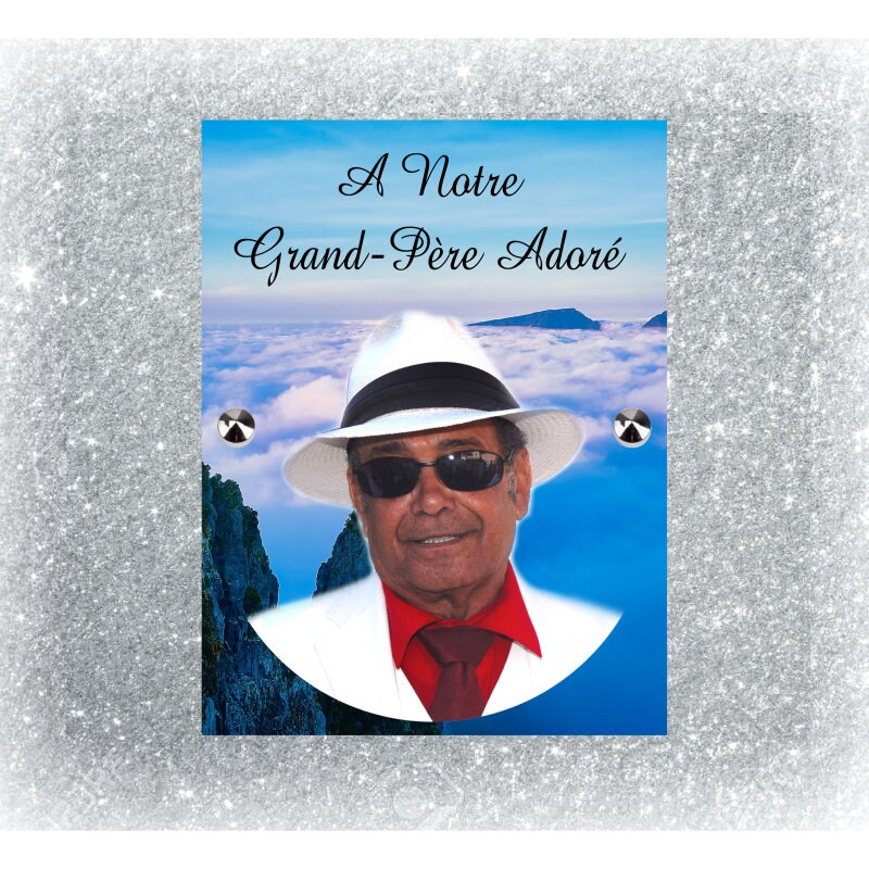 Plaque Funéraire Personnalisée à Coller