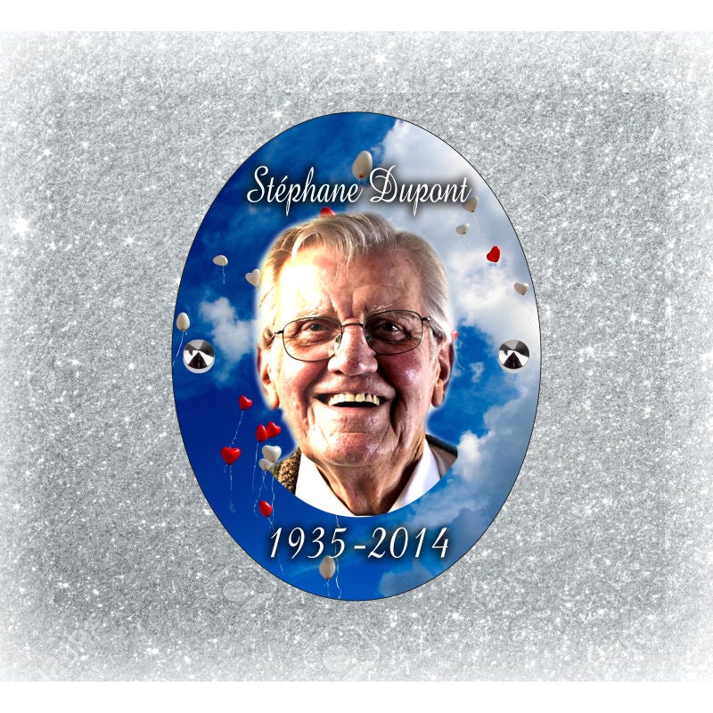 Plaque Funéraire Personnalisée à Coller