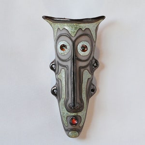 3d Wall Art decoration, Ceramic hanging human face, Handmade, Home decoration, Unique wall sculpture, Original artwork -  MADE TO ORDER