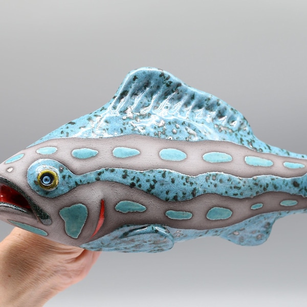 Clay Fish Sculpture - Etsy