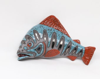 Ceramic Fish Wall Decor, Handmade Art, Fisherman Gift, Home Decor, MADE TO ORDER