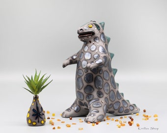 Keramik Skulptur Kunst Handgemacht Dinosaurier Dekoration MADE TO ORDER
