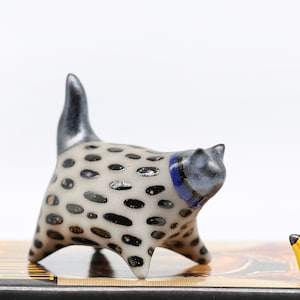 Ceramic Cat Sculpture, Modern Figurine for Home Decoration or as a Gift for Cat lovers, Handmade Art, Black Cat Figurine, MADE TO ORDER