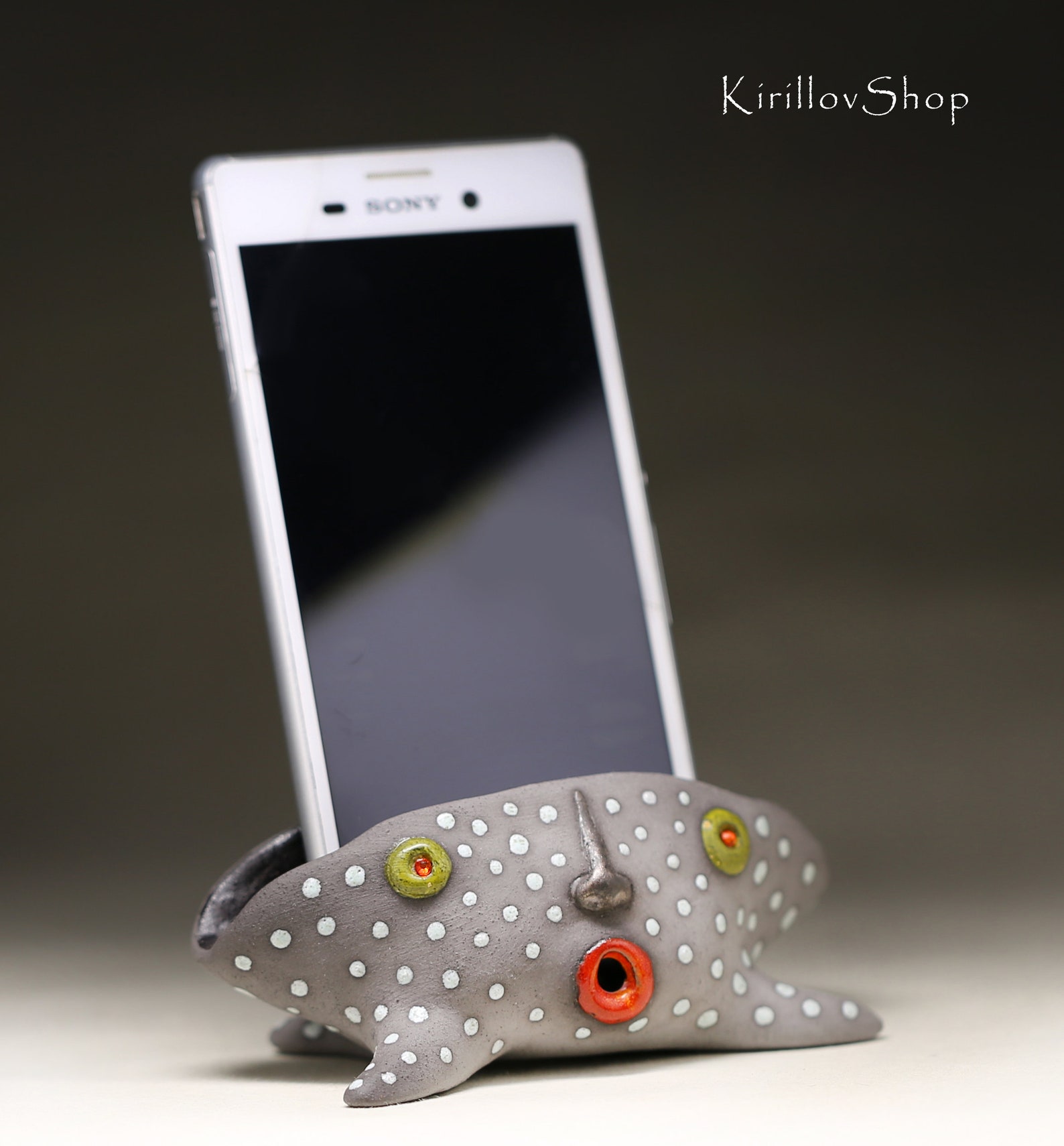 Ceramic Phone Stand Cell Phone Holder Ceramic Organizer Etsy