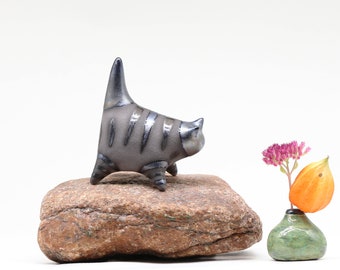 Vintage Lisa Larson Cat Figurine Lilla Zoo Series 1950s Vintage Lisa Larson Cat Figurine Lilla Zoo Series 1950s
