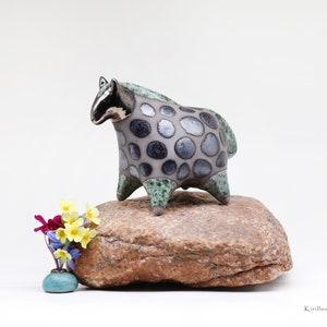 Ceramic Horse figurine Handmade sculpture Black horse Gift for Horse Lover Decorative figurines Animal statue Artisan ceramic MADE TO ORDER
