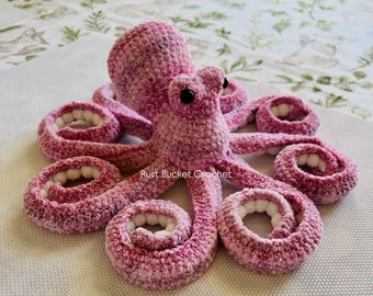 Crochet Octopus Plushie: Handmade Soft Plush Stuffed Animal