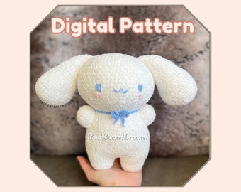 Digital crochet pattern, jumbo cinnamon roll crochet pattern