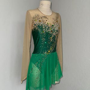 Emerald Green Ice Skating Dress - Etsy