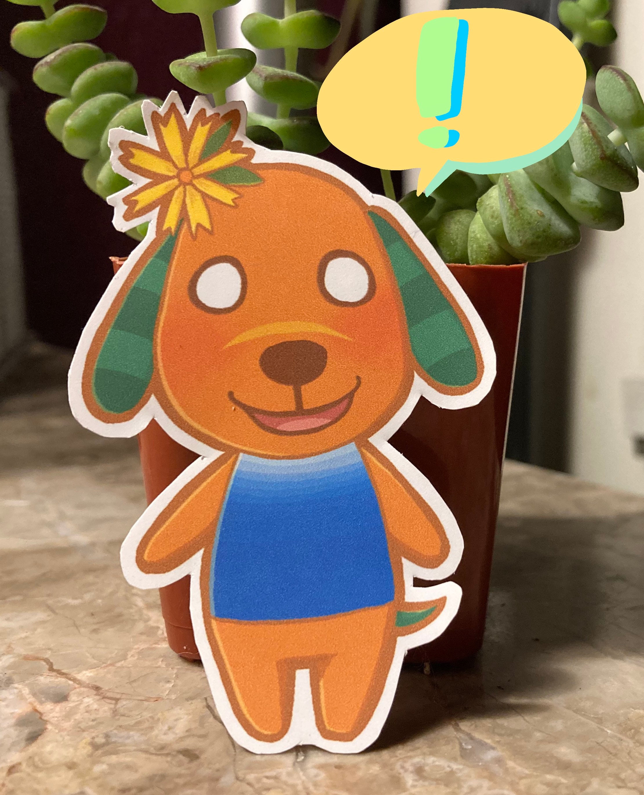 Biskit Animal Crossing Sticker Etsy