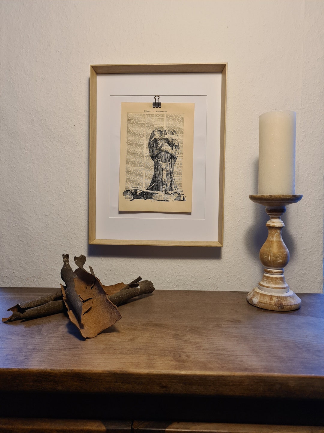 Anatomy Art Print of Muscles in the Human Neck, on an Antique Book Page ...