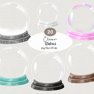 Clipart sneeuwbol, clipart kristallen bol, magische bal, esoterische clipart, lege sneeuwbol, wintersneeuwbol, lege wereldbol, lege wereldbol