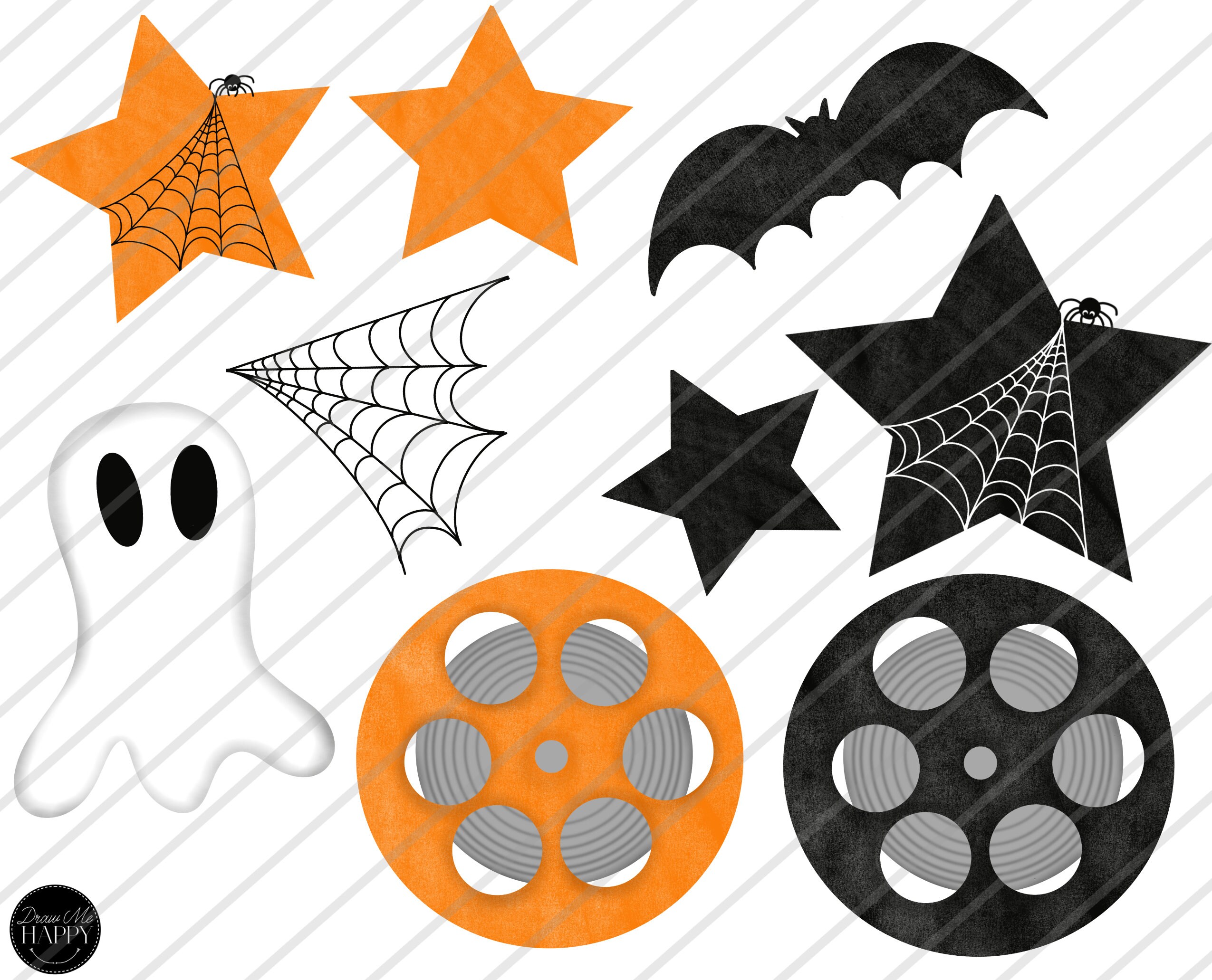 Halloween Movie Clipart Movie Clipart Halloween Clipart Etsy