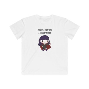 Kid&#39;s Halloween Vampire Tee, Funny Reign of Terror Shirt, Cute Kids Halloween Costume Top, Spooky Children&#39;s T-shirt, Kid&#39;s Halloween Party