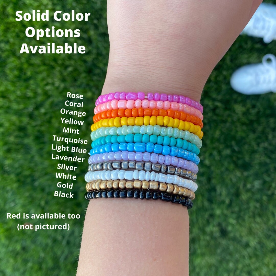CUSTOM Beaded Bracelets Handmade Etsy
