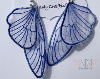 Made-To-Order Sheer 2 Piece Sheer Butterfly Earring