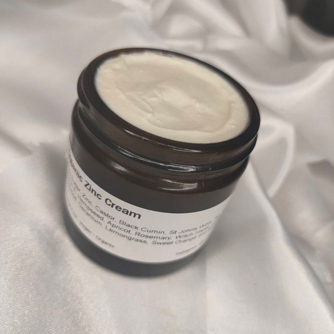 Organic Zinc Cream Redness Healing Cream Eczema Etsy