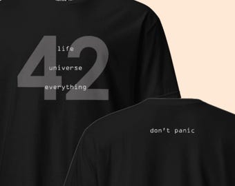 42 is the Answer T-Shirt | Hitchhiker's Guide Inspired