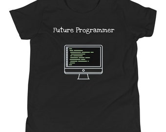 Toekomstige programmeur Jeugd T-Shirt | Programmeringsshirt | Coderingsshirt | Software-shirt | Code Camp Shirt | Kid Coder Shirt | Cadeau-ideeën