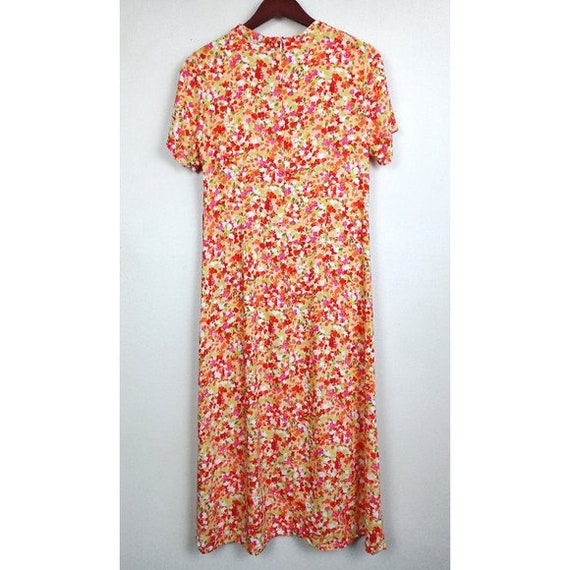 SZ 14 - 90's R&K Originals Long Midi Dress Ditsy … - image 5