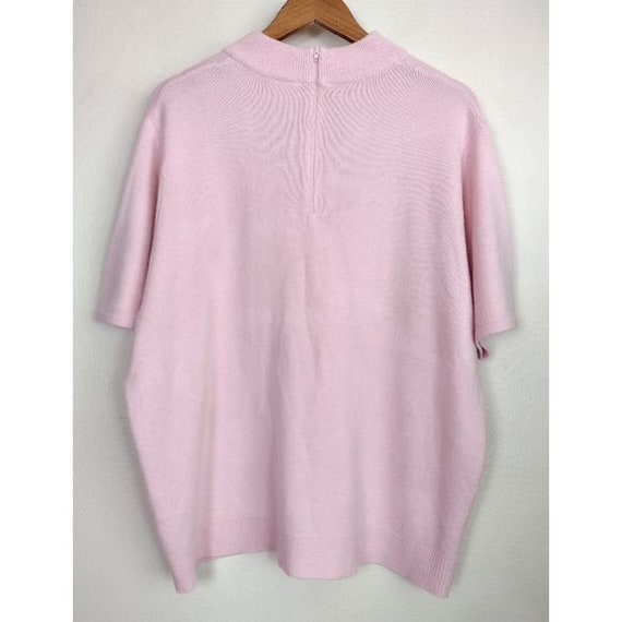 SZ 2X - Vintage Koret Short Sleeve Sweater Light … - image 3