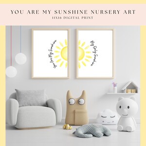 Tu es mon soleil Art pour chambre de bébé