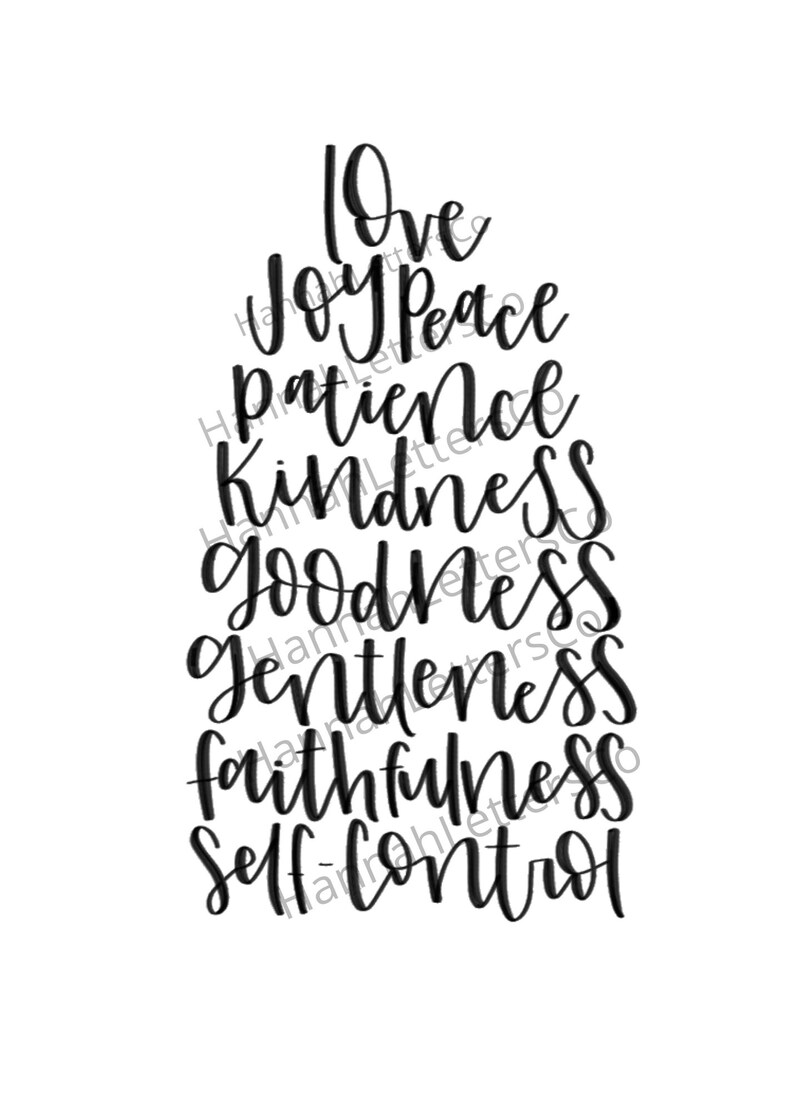 Download Fruit of The Spirit SVG | Etsy