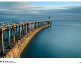 Photo Print | Whitby Pier West | 210x297mm (A4)