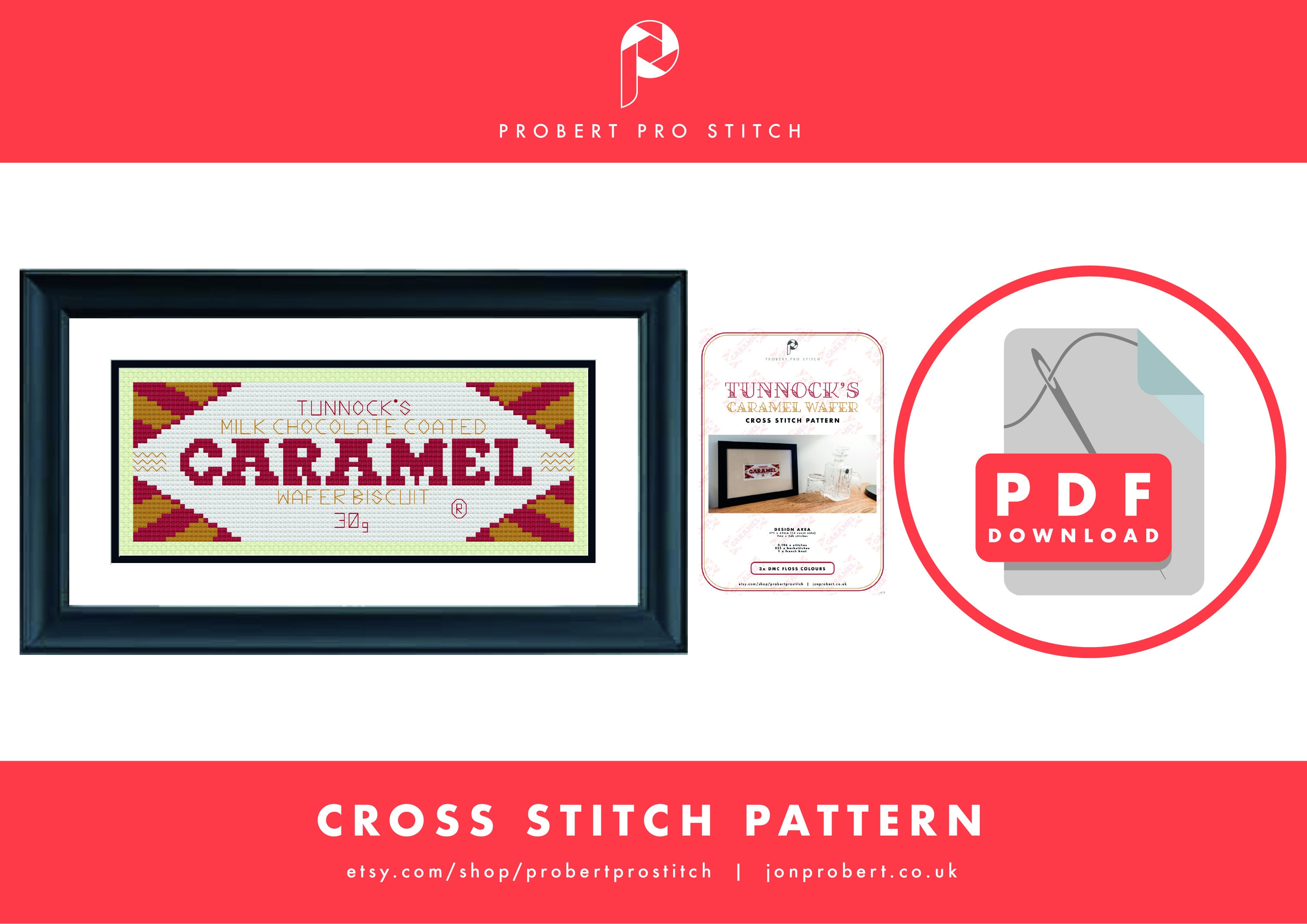 Tunnocks caramel cross stitch new arrivals