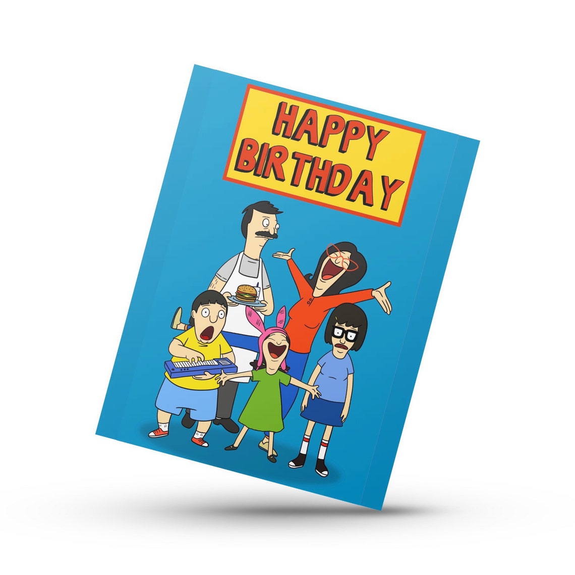 Bobs Burgers Happy Birthday Card Etsy