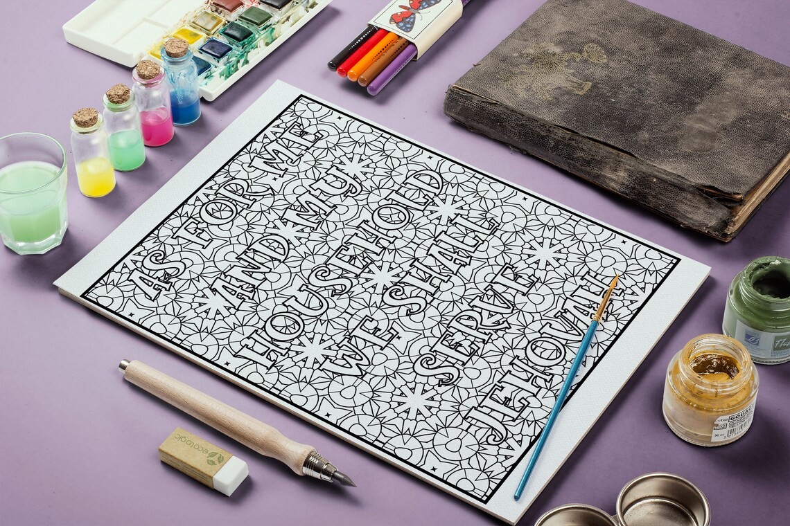 JW Printables Jw Coloring Pages Jw adult coloring Jw Word | Etsy