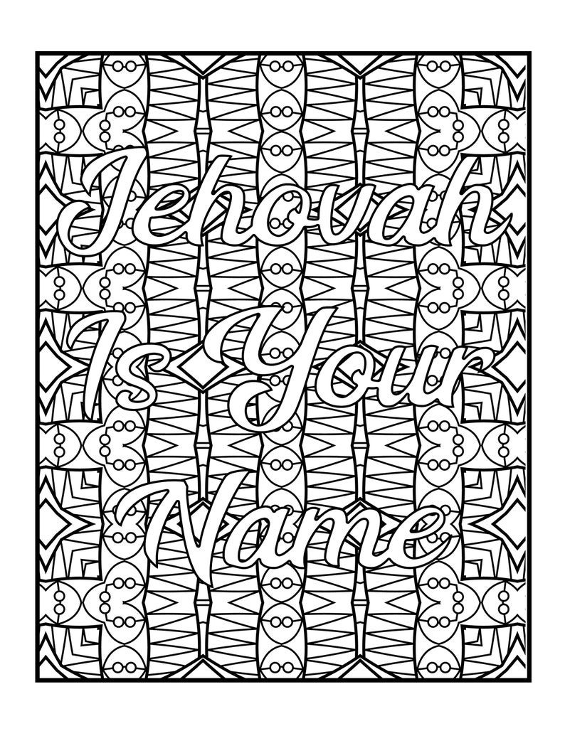 JW Printables Jw Coloring Pages Jw Adult Coloring Jw Word | Etsy Hong Kong